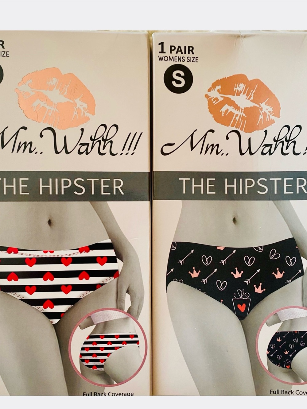 2 Brand New Hipster cut Panties